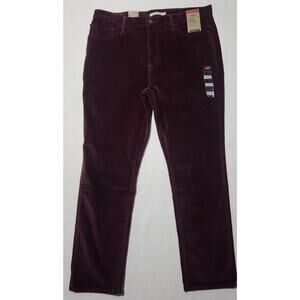Levi's 724 high rise slim straight corduroy pants 34x30 woman's